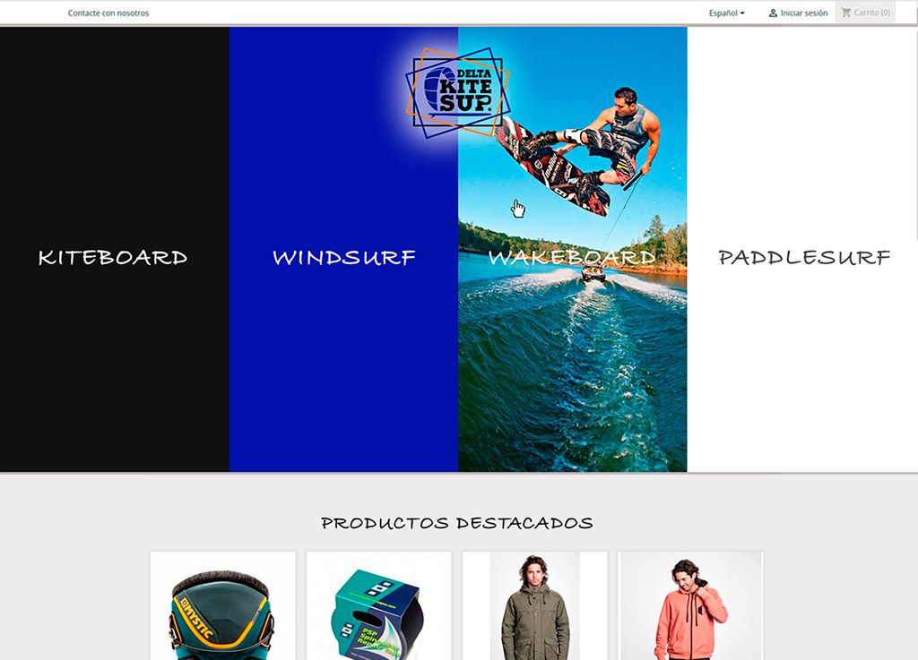 Diseño gráfico - Delta Kite SUP web