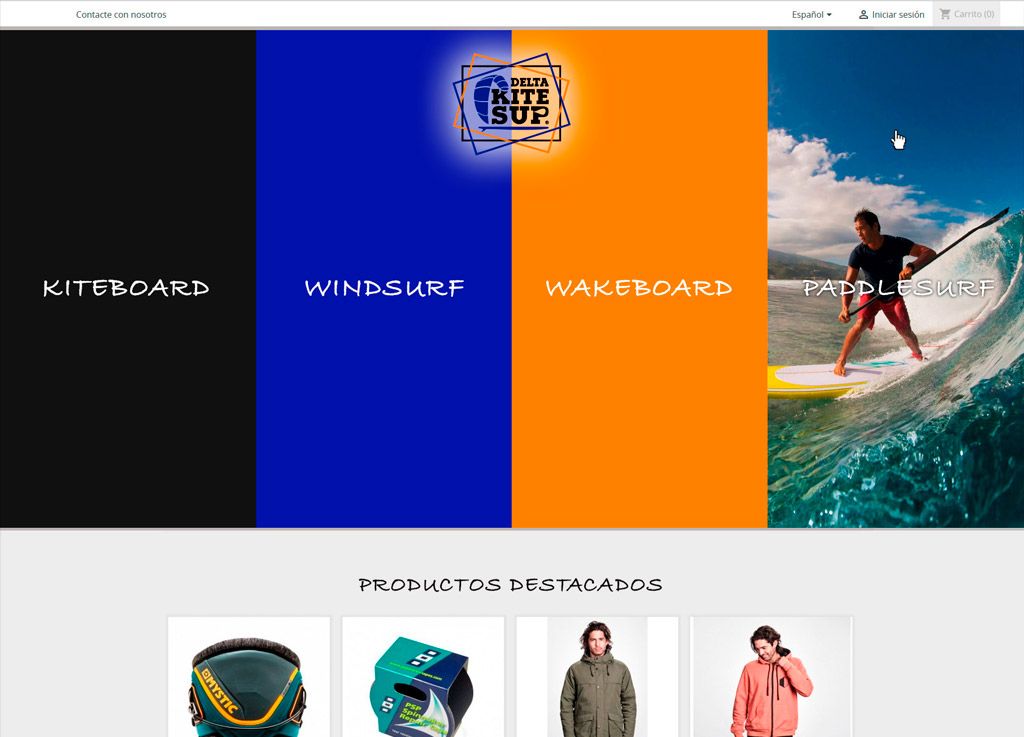 Diseño gráfico – Delta Kite SUP web