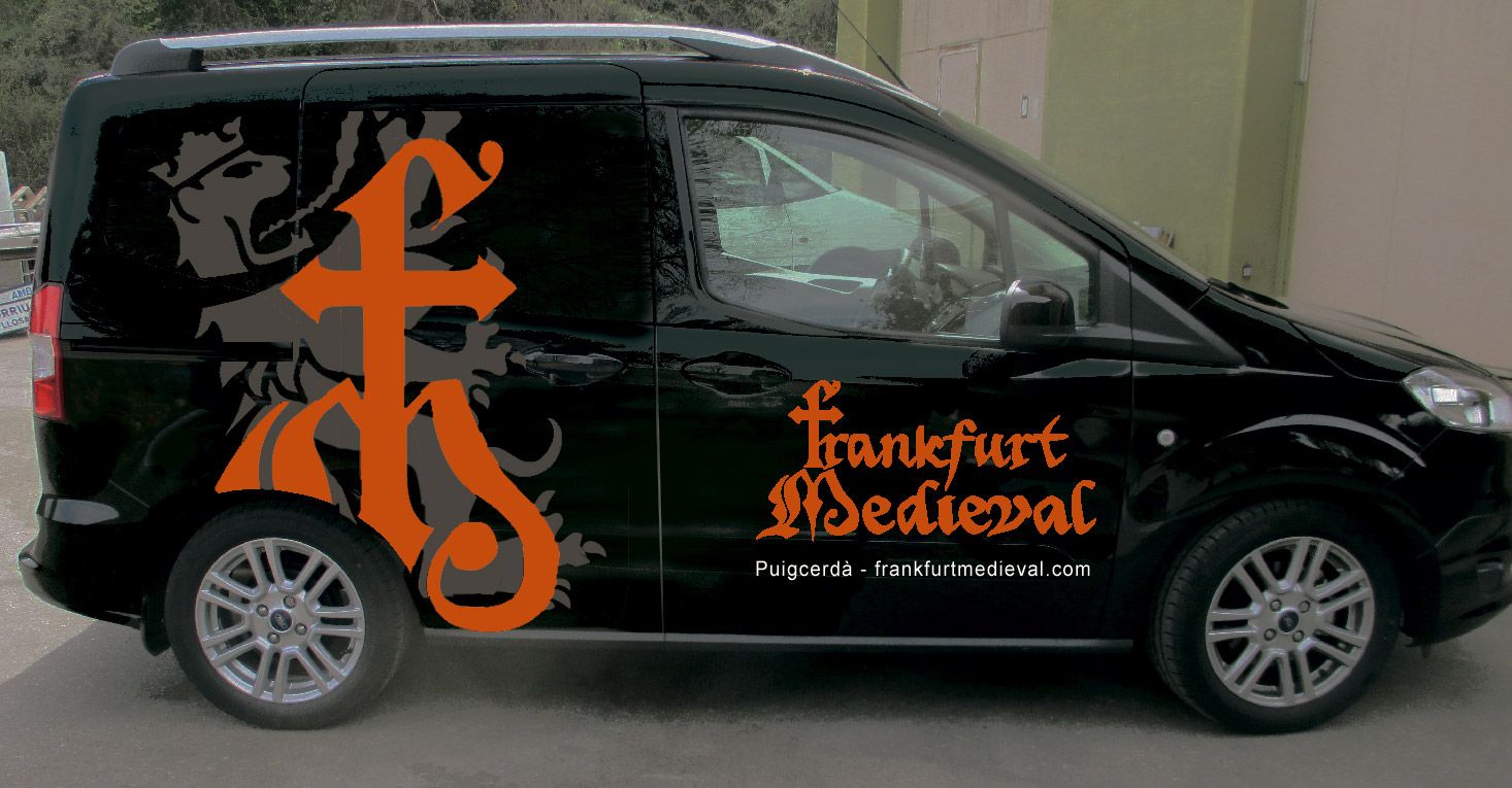 Diseño gráfico – Furgoneta Frankfurt Medieval rotulación furgoneta